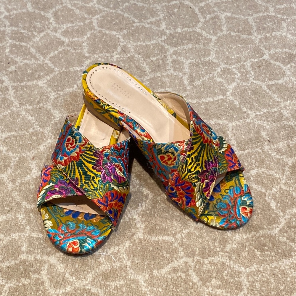 Barney’s New York floral sandals